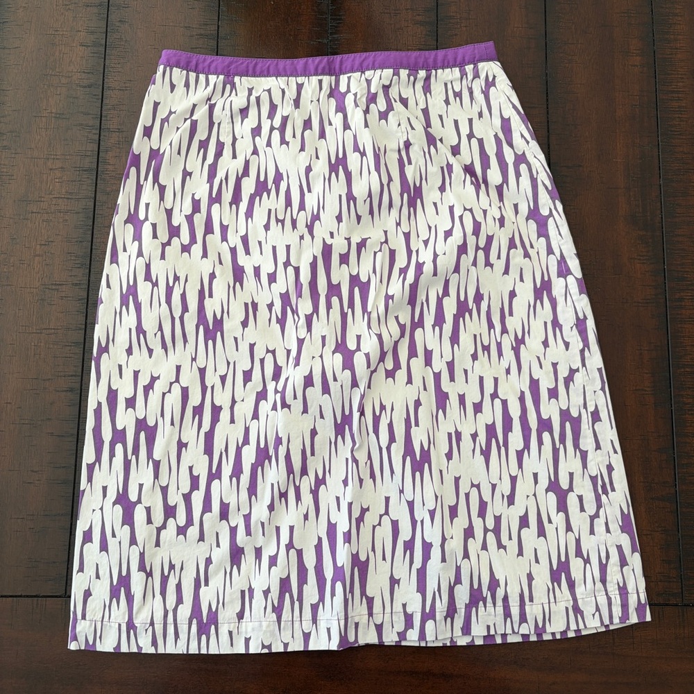 Boden Purple Pencil Skirt 8 Long
